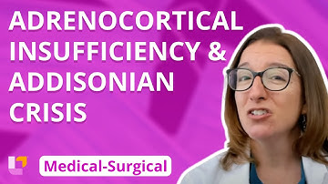 Thumbnail of Adrenocortical Insufficiency & Addisonian Crisis - Medical Surgical  - Endocrine | @LevelUpRN
