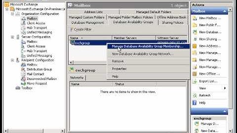 Creating Exchange 2010 Database availability group (DAG) - Part 2