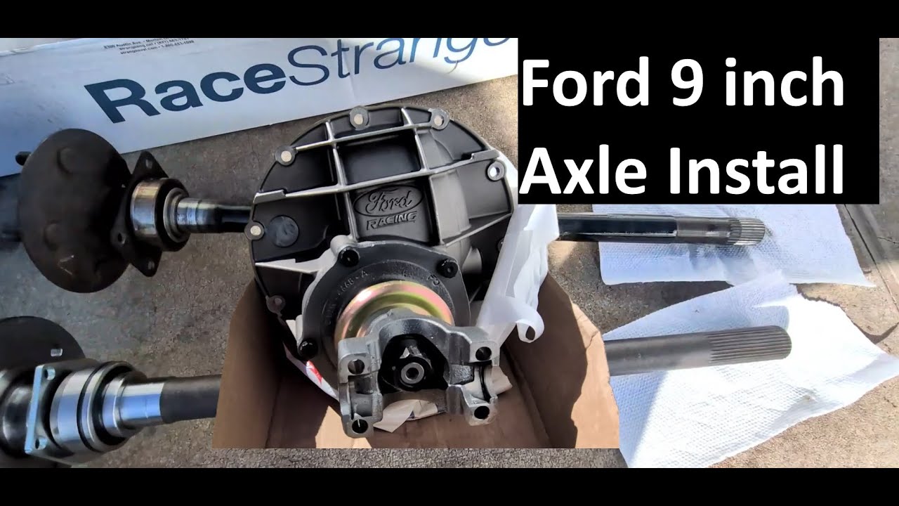 How to: Ford 9 inch axle Install, 31 spline Strange axles, 3.89 gears ...