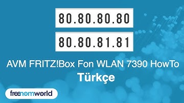 Freenom World AVM FRITZ!Box Fon WLAN 7390 HowTo (Türkçe)