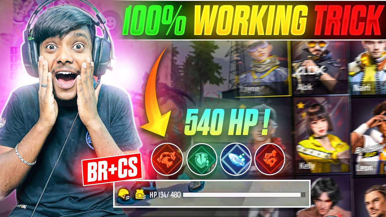 540 HP IN Br+Cs 😍 || Garena Free Fire