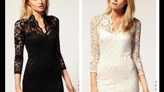 بالصور فساتين دانتيل 2017 - 2018 | صور فساتين سهره دانتيل | اجمل موديلات فساتين دانتيل 2017 screenshot 4