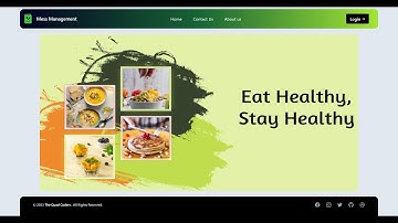 Mess Management System || MERN Stack Project || Management System Project || Hackathon Project