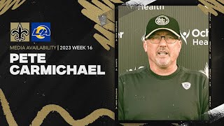 Pete Carmichael talks pass protection, Jimmy Graham | New Orleans Saints