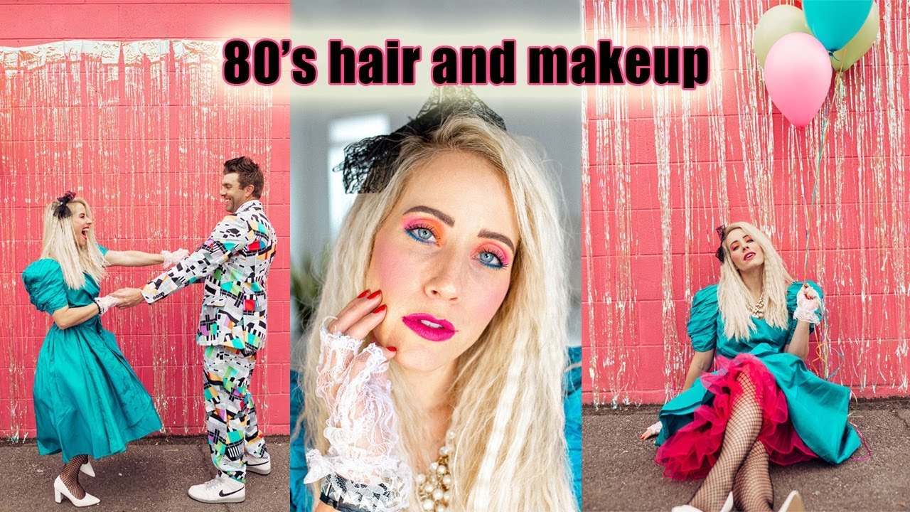 80s Hair And Makeup Tutorial Costume For Halloween YouTube