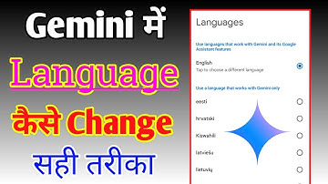 Gemini app me language kaise change kare
