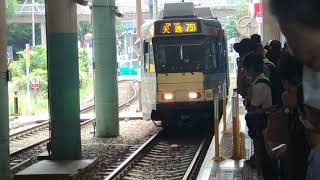 輕鐵751駛入安定站 1083已退役+1086