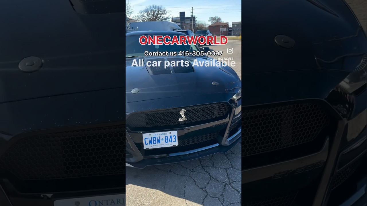 Mustang Ecoboost to GT500 Shelby Bumper+Hood conversion. By ONECARWORLD