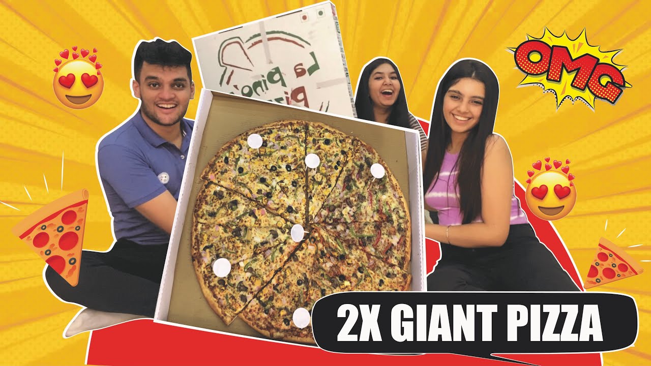 BIGGEST PIZZA EATING CHALLENGE !! 🤩 *Food Vlog* - YouTube