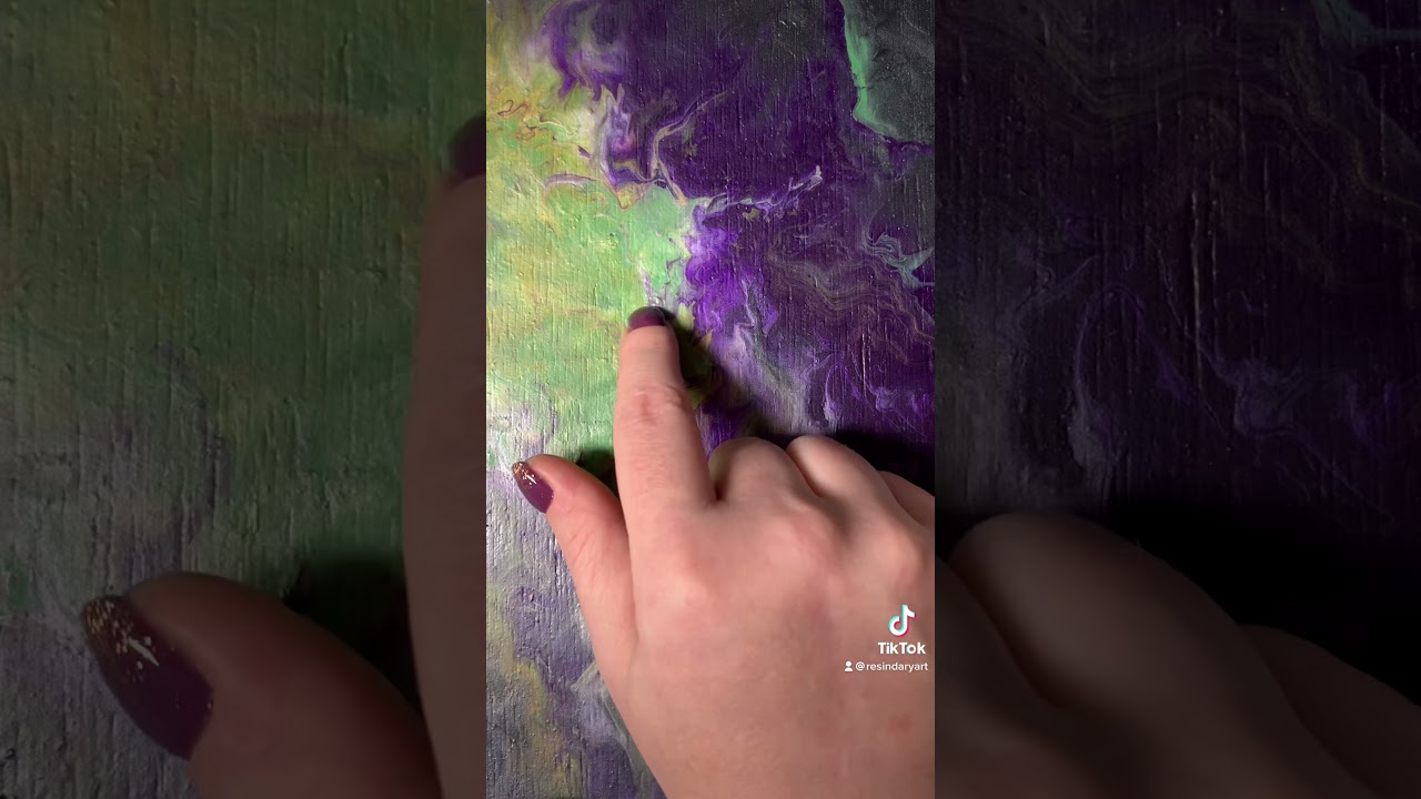 Asmr lo fi, fluid art, tracing no talking