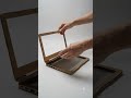 Hands build cardboard laptop #shorts