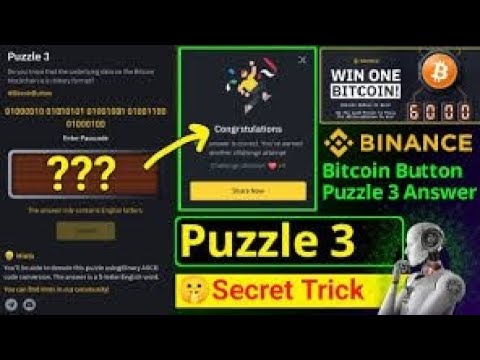 Puzzle 3 answers bitcoin button passcode binance