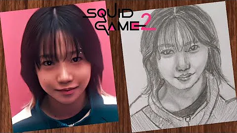 How to draw Player 222 Jun-hee From squid game 2 | Step by step drawing Tutorial