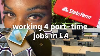 working 4 part-time jobs in LA as a full-time tech graduate student