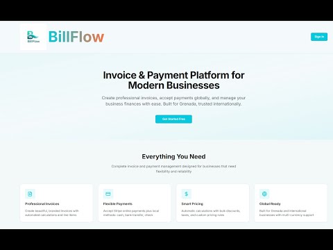 BillFlow- The Invoice and Payment Platform for Modern Businesses