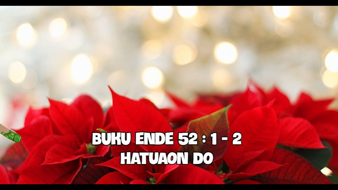 hatuaon-do-buku-ende-52-piano-instrumental-youtube