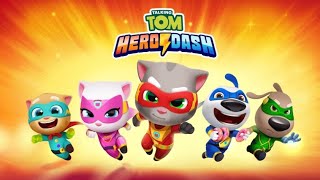 Talking Tom Hero Dash Raccoon Invasion! (All Trailers) Talking Tom cat and his friends Superheroes