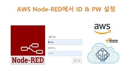 아마존 Node-RED 접속시 비밀번호 (ID & PW) 설정하기 [두원공과대학교 AI융합과 김동일교수] 6-1-2-1