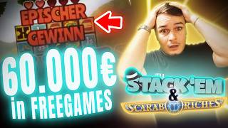 StackÈm & Scarab Riches 60.000€ FREEGAMES🙂‍↔️ (German/English) Casino Highlight