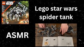 Satisfying Lego Star Wars Spider Tank Build asmr