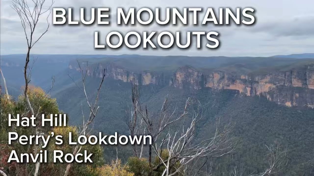Beautiful Blue Mountains Lookouts (Hat Hill, Perry's Lookdown, Anvil Rock)