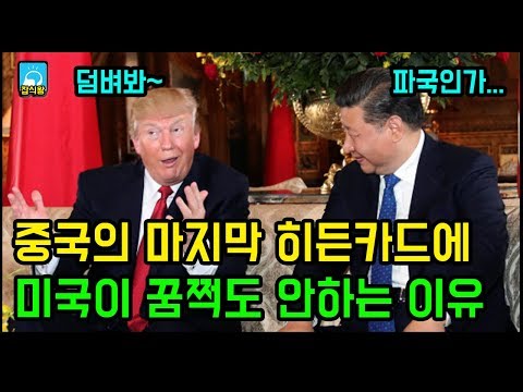 중국의 마지막 히든카드에 미국이 꿈쩍도 안하는 이유 / 갈때까지 가는것인가 [잡식왕]