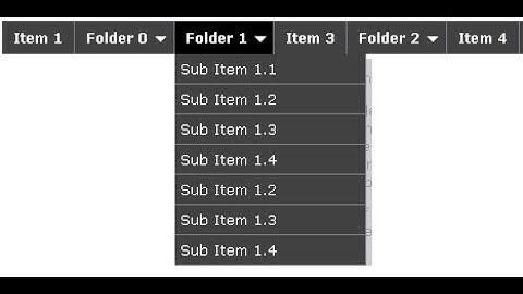 tạo menu dropdown blogspot