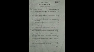 Programing In C B.Com 2nd Sem KUK Previous Year Paper 2022