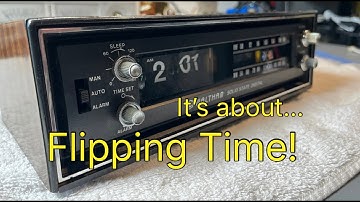 Flip Clock Radio Alarm Radio Repair. Motor Clean and Alignment. Vintage 1970s #flipclockfans