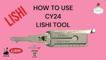 HOW TO USE CY24 LISHI TOOL FOR MOST CHRYSLER DODGE JEEP MODELS