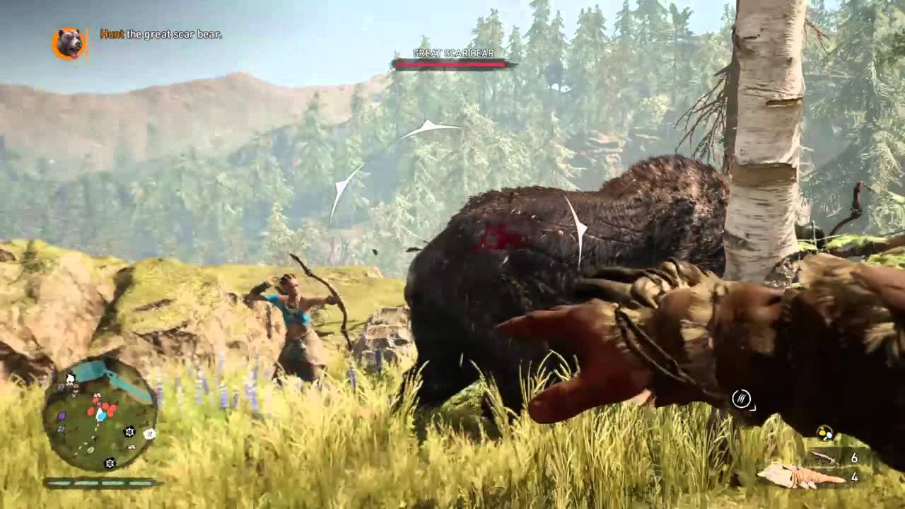 Far Cry Primal Taming the Great Scar Bear