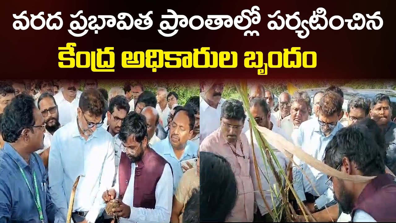 Central team officials visited the flood affected areas || Mega9tv ...