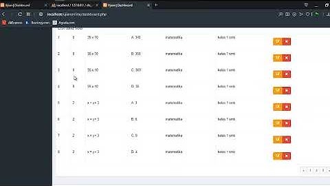 video Demo aplikasi Ujian oline berbasis Web
