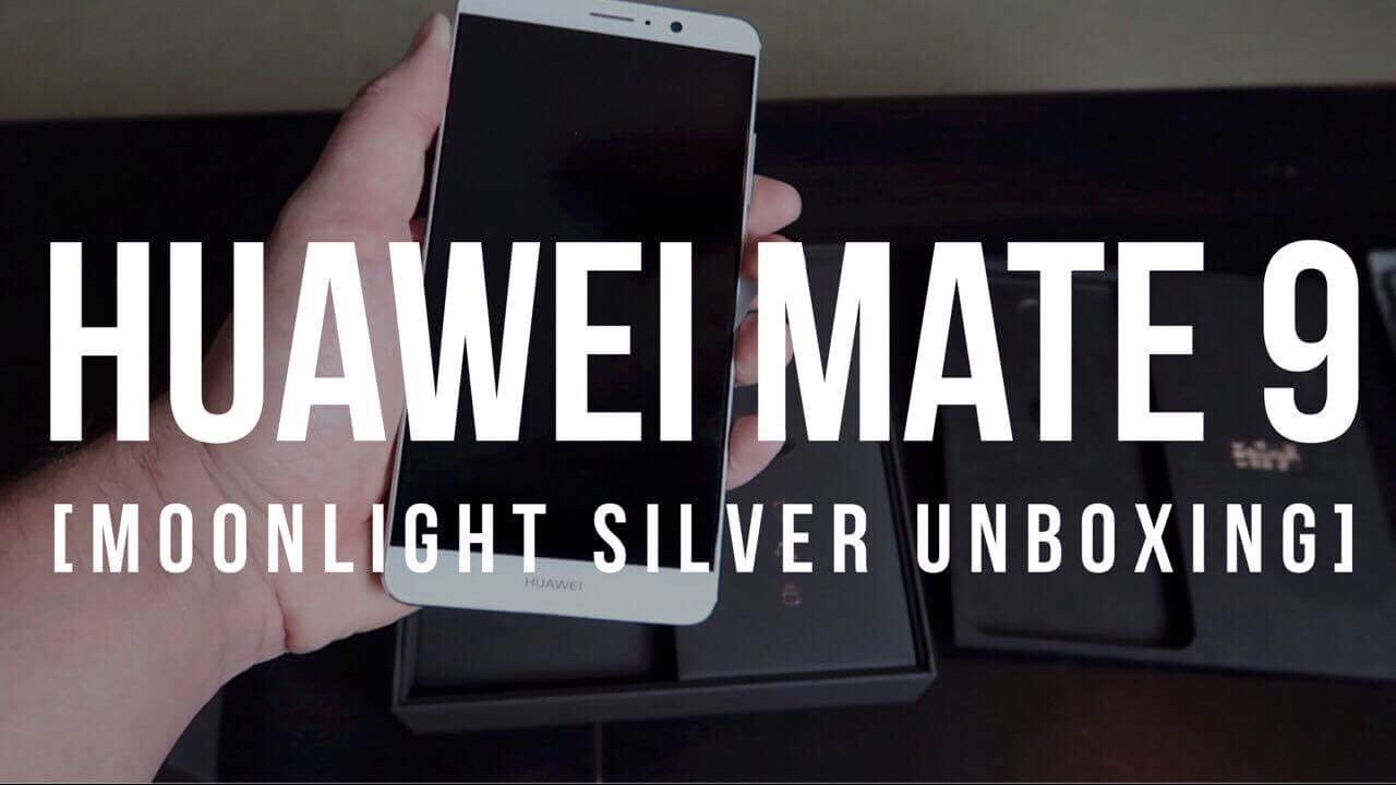 Huawei Mate 9 [Moonlight Silver unboxing]