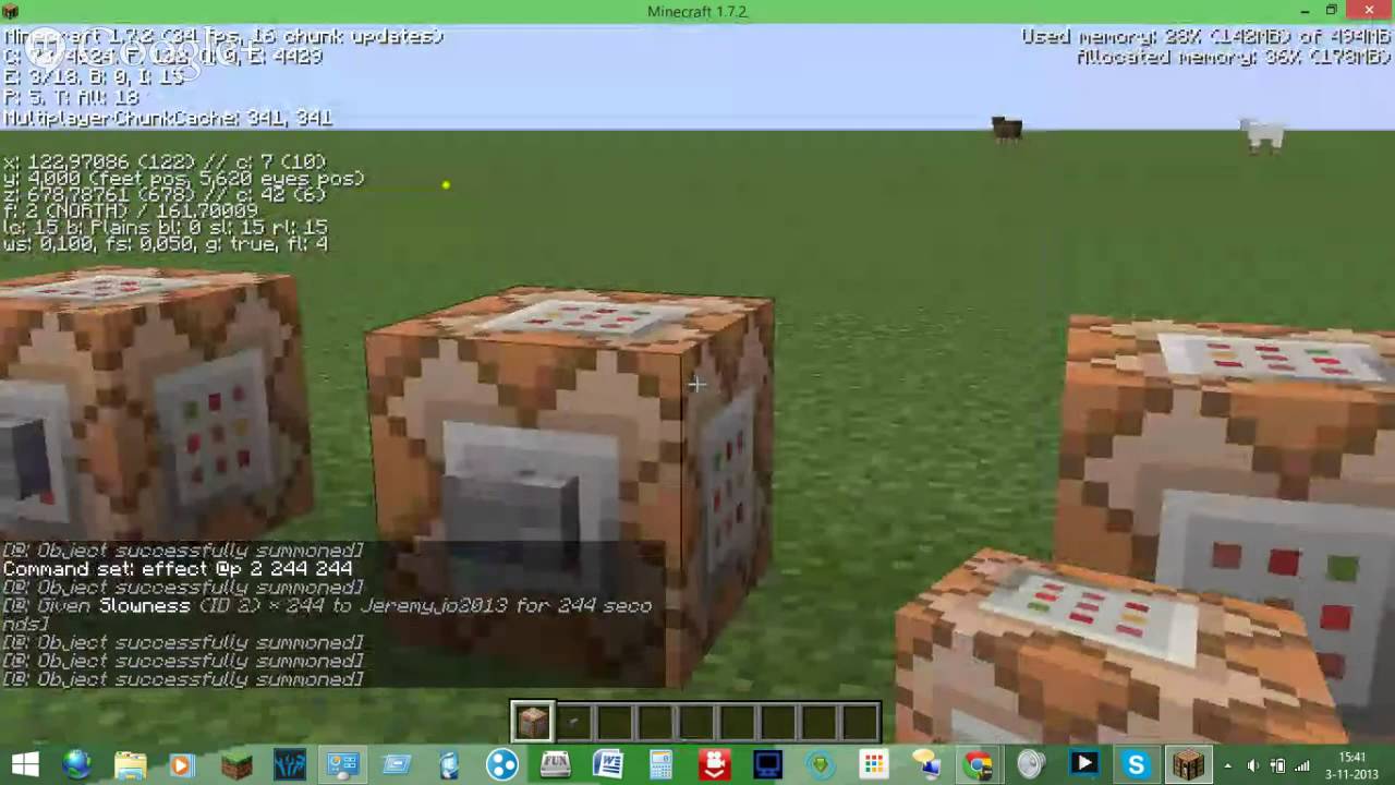 minecraft command block tutorial dutch 1.7.2 - YouTube