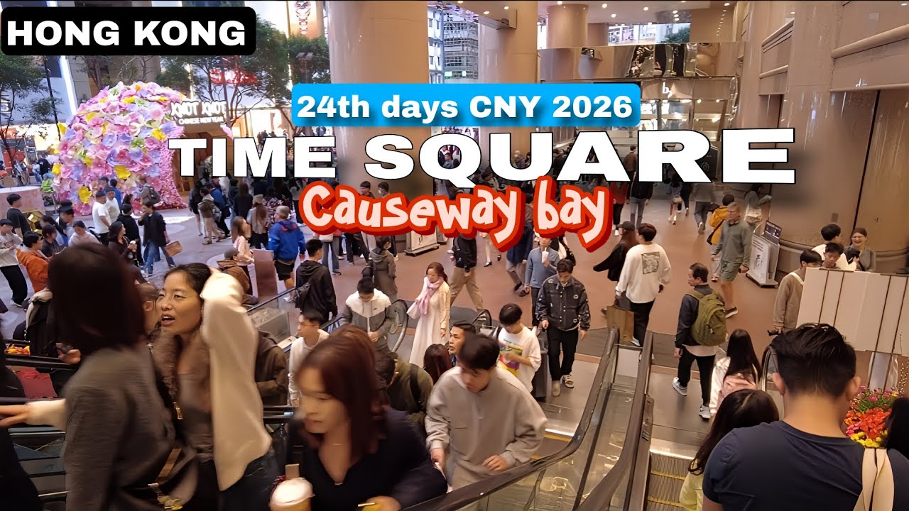 📍TIMES SQUARE HONG KONG - 9TH Day's CNY 2026 Update - Full walk tour Causeway Bay #hongkong #4k