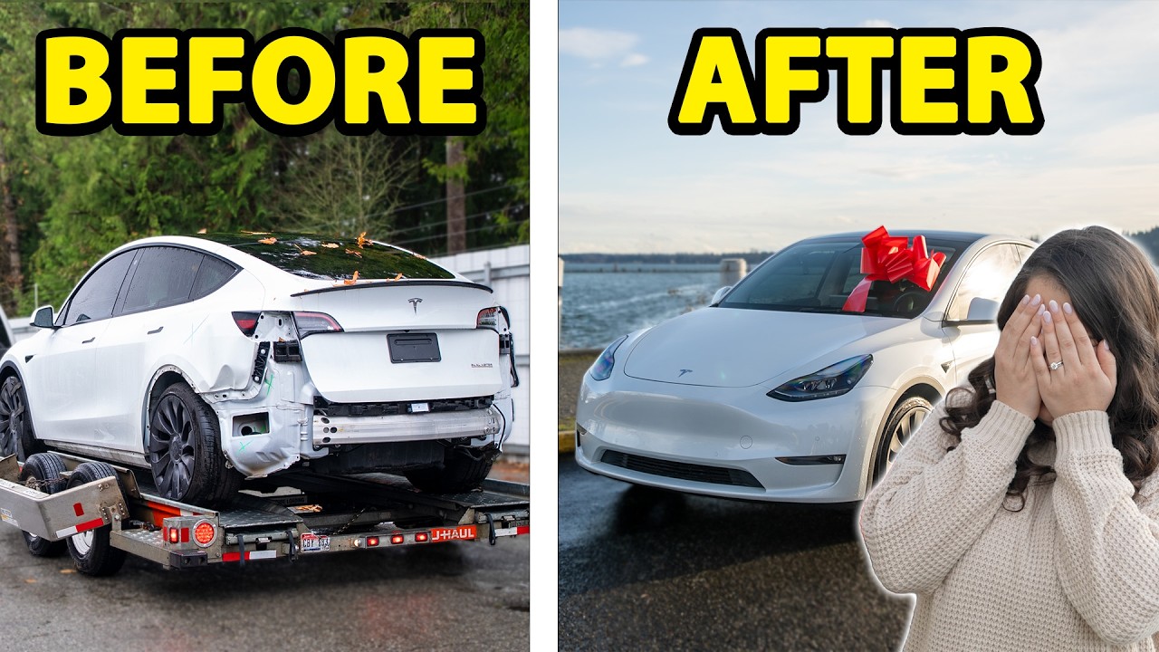 Rebuilding My Sisters Dream Tesla.. Then Surprising Her With It!