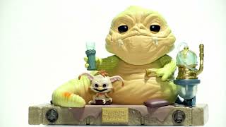 Jabba The Hutt and Salacious Funko Pop #jabbathehutt #salaciousbcrumb #salaciouscrumb #starwars