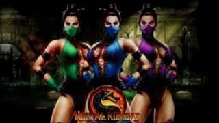 Mortal Kombat 9 ( 2011 ) - Jade, Mileena and Kitana Retro costumes !