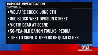 Kewanee police find man dead during welfare check, homicide investigation underway