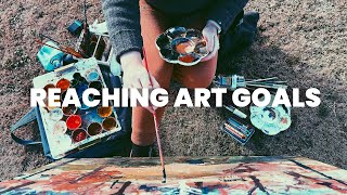 Studio Vlog: Reaching Art Goals