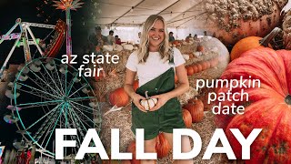 FALL DAY IN MY LIFE: pumpkin patch, arizona state fair, cute fall outfit