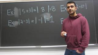 Adding and Subtracting inside Absolute value