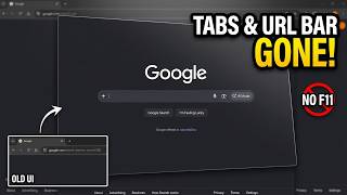 How To HIDE/UNHIDE TABS And URL Bar WITHOUT Going Fullscreen Chrome (QUICK & EASY) 2026