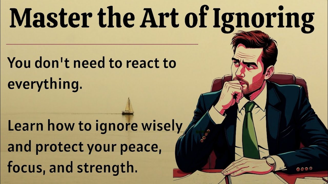 The Art of Ignoring || Learn to Ignore Anything || Improve Your English ...