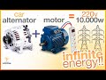 Get Free Energy with AC Motor and Car Alternator 💡💡💡  | Liberty Engine #1