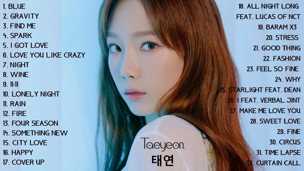 Best Songs From Kim Taeyeon (김태연) Playlist 2020 | 태연 좋은 노래모음  💖