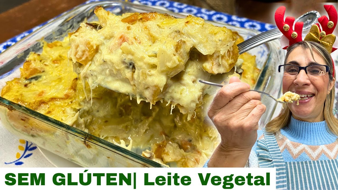 Bacalhau Com Creme e Leite vegetal, Batata doce SEM FRITAR, cremoso para a sua mesa de Natal 🎄