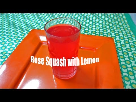 रोज़ स्क्वॉश और नींबू रस | Rose Squash with Lemon | Rose Lemon Juice