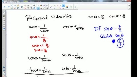 PreCalculus 7.1a Basic Trig Identities